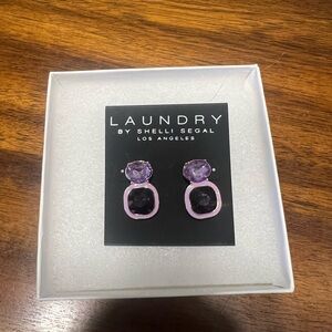 Laundry by Shelli Segal Purple Earrings